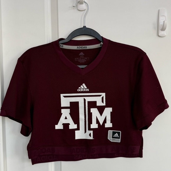 adidas Tops - Adidas Texas A&M cropped jersey